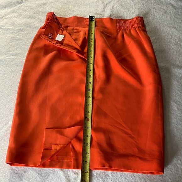 100% SILK DANA BUCHMAN MIDI SKIRT Sz10 - Picture 11 of 12